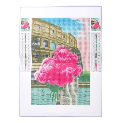 УЦЕНКА Алмазная вышивка с полным заполнением «Пионы» 20×30 см