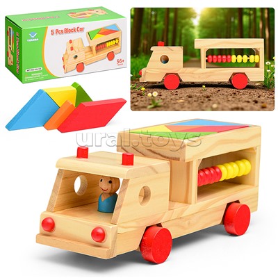 Машина с конструктором (5 дет.)