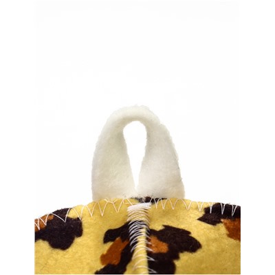 Шапка для бани и сауны, с принтом «Леопардовая», полиэфир 70%, шерсть 30%, «Добропаровъ»