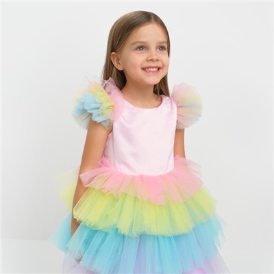Платье нарядное для девочки KAFTAN «Радуга», рост 122-128 см
