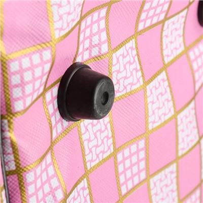 Сумка - переноска каркасная «Играющие котики», размер М, 40×21×27 см, розовая