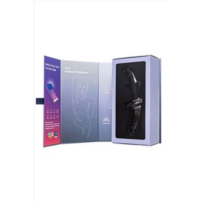 Прозрачный двусторонний стеклянный фаллоимитатор Satisfyer Double Crystal - 19,5 см.