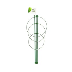 Кустодержатель, d=15–17–19 см, h=44 см, 3 кольца, металл, зелёный, Greengo