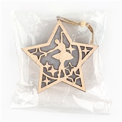 Ёлочная игрушка новогодняя «Балерина», 11.5×11 см