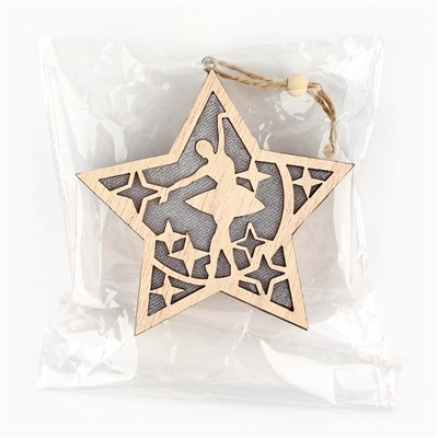 Ёлочная игрушка новогодняя «Балерина», 11.5×11 см