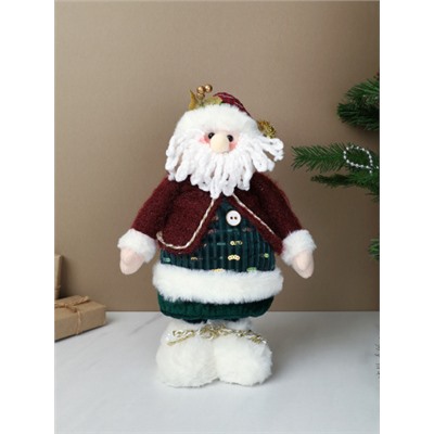 Новогоднее украшение Дед мороз на телескопических ножках 35/60 см / SH056-1 /уп 72/