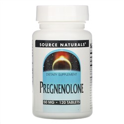 Source Naturals, прегненолон, 50 мг, 120 таблеток