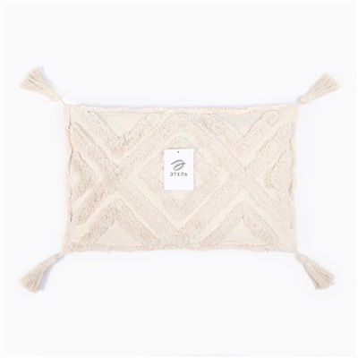 Наволочка декоративная «Этель» Бохо, 30×50 см, цвет молочный, 100% хлопок