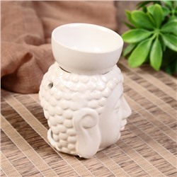 Аромалампа для эфирных масел «Будда с чашей на голове», керамика, 11.5×8×9 см, МИКС