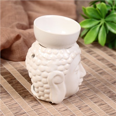 Аромалампа для эфирных масел «Будда с чашей на голове», керамика, 11.5×8×9 см, МИКС