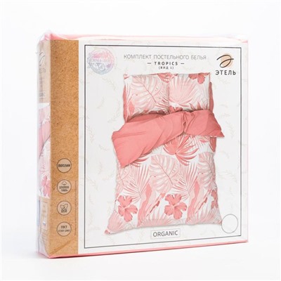 Постельное бельё евро «Этель» Tropics (вид 1), поплин