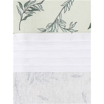 Шторы для кухни с подхватами Divine day, 150×180 см - 2 шт., рогожка 176 г/м²