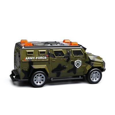 Машина "Армейский броневик" 1:32 (свет, звук) в коробке