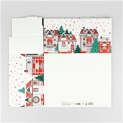 Коробка подарочная новогодняя складная Sweet home, 31.2×25.6×16.1 см, Новый год