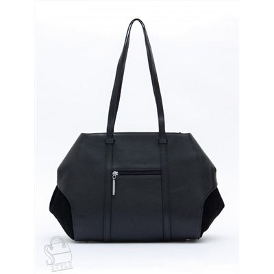 Сумка женская кожаная 2380Y black Polina&Eiterou