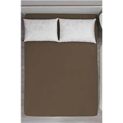 Простыня на резинке горький шоколад 180х200 бязь 120гр/м Текстильная коллекция НАТАЛИ, 1182893