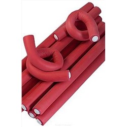 Dewal Бигуди-бумеранги BUM-12180, 12 ммх180 мм, красный, 10 шт KRISTALLER, 1111896