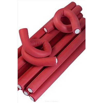 Dewal Бигуди-бумеранги BUM-12180, 12 ммх180 мм, красный, 10 шт KRISTALLER, 1111896