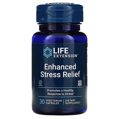 Life Extension, эффективное снятие стресса, 30 вегетарианских капсул