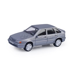 Машина пластик LADA-2114 "SAMARA" без дверей, 11 cm,  серебристый, в коробке