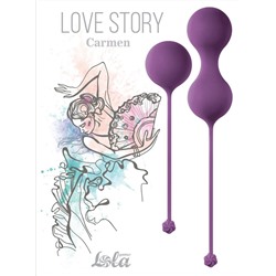 Набор фиолетовых вагинальных шариков Love Story Carmen