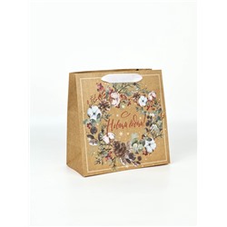 Набор пакетов подарочных новогодних «Верь в чудеса», 3 шт., 14×14×9 см, 22×22×11 см, 30×30×12 см