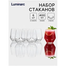 Набор стаканов Luminarc VAL SURLOIRE, 400 мл, 6 шт., стекло, прозрачный