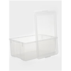 Контейнер для хранения Porter, 50 л, 66×42×26 см, с крышкой, прозрачный