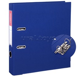 Папка с арочным механизмом A4 50 мм PP двусторонний разобранная, металлическая окантовка, запечатка форзаца, наварной карман с этикеткой, синяя