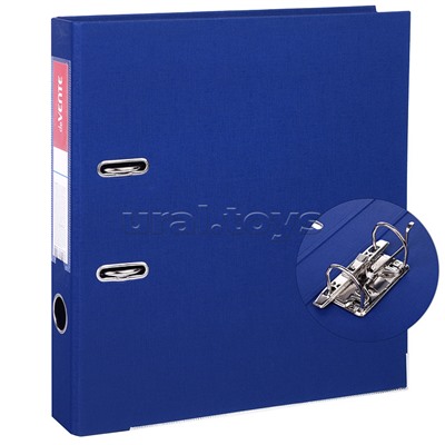 Папка с арочным механизмом A4 50 мм PP двусторонний разобранная, металлическая окантовка, запечатка форзаца, наварной карман с этикеткой, синяя