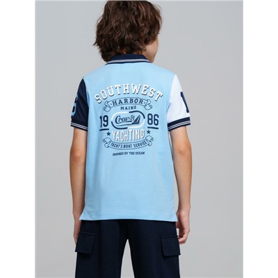 Джемпер трикотажный с воротником поло для мальчиков