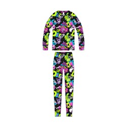 Термокомплект трикотажный для девочек: брюки, толстовка