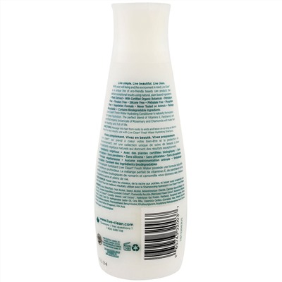 Live Clean, Увлажняющий кондиционер, свежая вода, 12 жидк. унц. (350 мл)