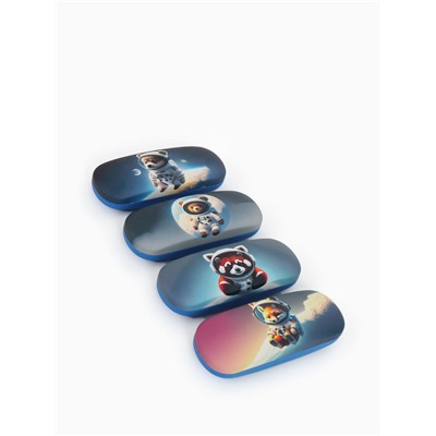 Футляр для очков на хлопушке, с рисунком, размер 16×4×6 см, МИКС