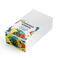 Сосновая шишка на палочке Ассорти в цветном шоколаде / шоу-бокс / 187 гр / 15 шт / Солнечная Сибирь