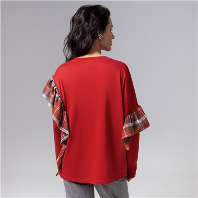 Лонгслив дизайнерский, Гардеробная магия (красный)