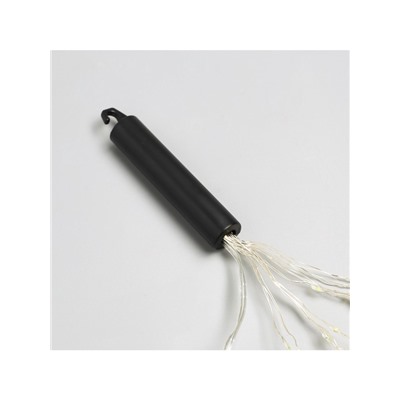 Гирлянда «Конский хвост» 10 нитей по 1 м, IP20, серебристая нить, 100 LED, 2 режима, батарейки AAх3 (нет в комплекте), свечение белое