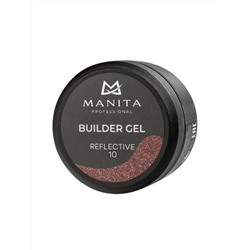 MANITA Гель моделирующий для ногтей светоотражающий / Builder Gel Reflective №10, 15 мл 28239