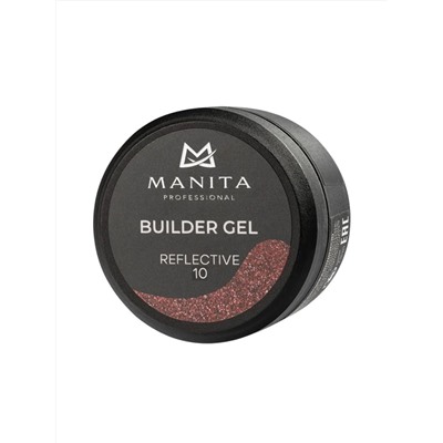 MANITA Гель моделирующий для ногтей светоотражающий / Builder Gel Reflective №10, 15 мл 28239