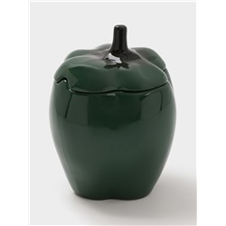 Горшок для запекания Борисовская керамика «Перец», 800 мл, зелёный