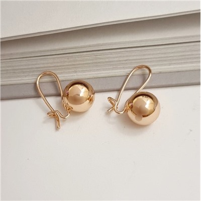 Серьги коллекция "Дубай" шарики  покрытие позолота, 25170, арт. 314.554