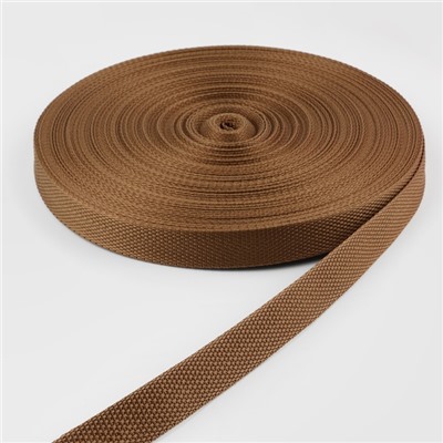 Стропа ременная, 20 мм, 50±1 м, плотность 6.5 г/м, коричневая №29-1
