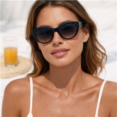 Очки женские солнцезащитные узкие модные тренд, арт.007.400