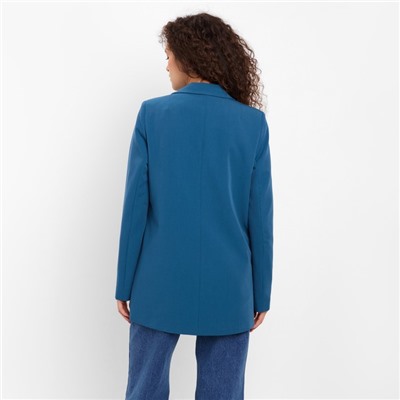 Пиджак женский MINAKU: Classic, цвет морская волна, размер 44