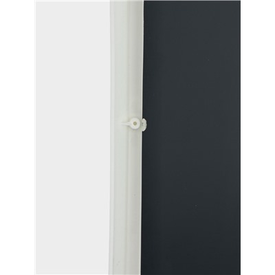 УЦЕНКА Зеркало, 49.5×39 см, полукруглое, белое