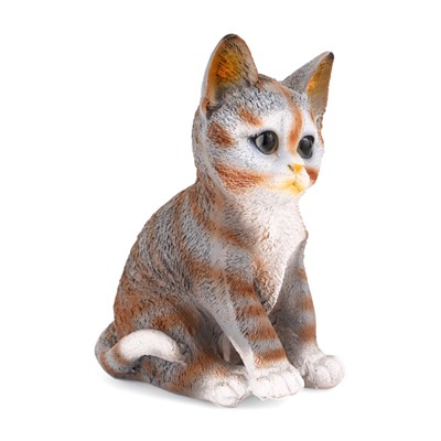 Садовая фигура из полистоуна «Полосатый Котёнок», 20×14×12 см