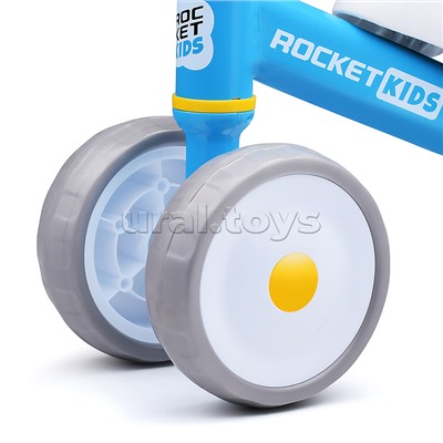 Беговел трехколесный Rocket 134-BL, колеса EVA, цвет синий