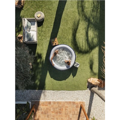 Спа – бассейн Miami EnergySense AirJet 4 Dark Blue, 180×66 см, фильтр-насос, тент, дозатор для химии, аэромассаж, круглый, 6001C Bestway