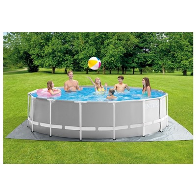 Бассейн каркасный INTEX Prism Frame 26726NP, 457×122 см, фильтр-насос, лестница, тент, подстилка, круглый