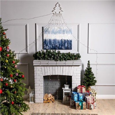 Светодиодная фигура «Ёлка» 3.5 м, пластик, 9 нитей, 31 В, свечение мульти